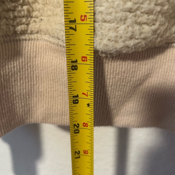 Offline by Aerie Sherpa Full Zip Hoodie Jacket Women's Size M Ivory Loungewear - Picture 11 of 11